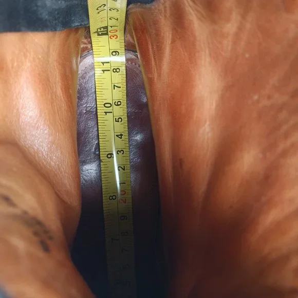 Elia Maurizi Leather Ankle Boots Back Zip Natural Rubber Mid-Sole Size 10.5 M - Picture 11 of 12